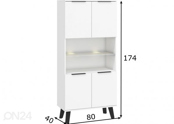 Шкаф-полка Kilty 80 cm размеры