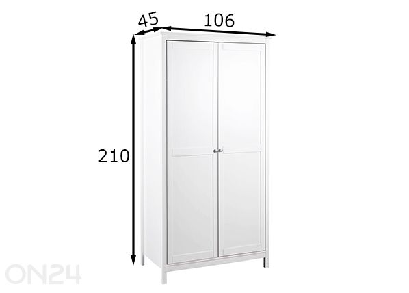 Шкаф Chilly Home 106 см размеры