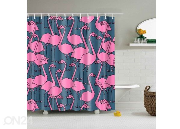 Штора для ванной Flamingo Grey 150x180 cm
