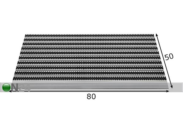 Щетинистый входной коврик Top Line 50x80 см размеры