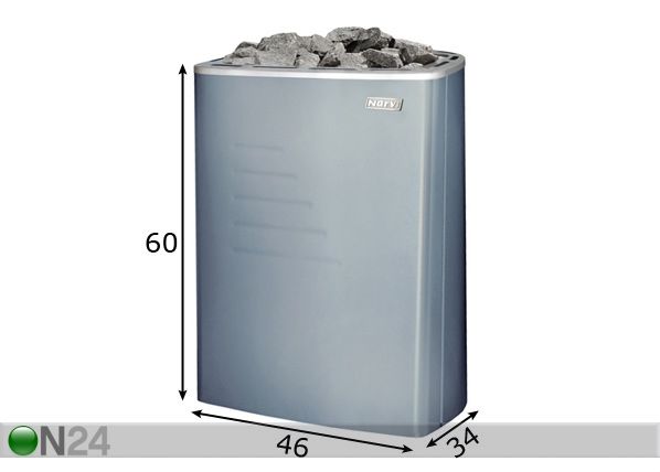 Электрокаменка Narvi Nova Electron 600 6 кВт размеры