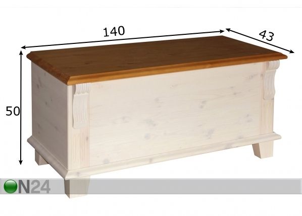 Ящик для белья Monaco 140 cm размеры