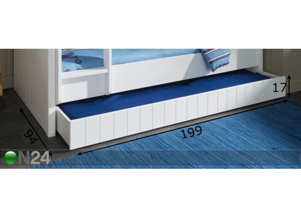 Ящик кроватный / дополнительная кровать Robin-VIP 90x190 cm размеры