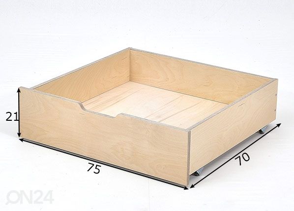 Ящик кроватный Jerwen 75x70x21 см размеры
