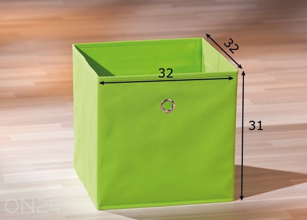 Ящик Winny 31x32x32 см, зеленый размеры
