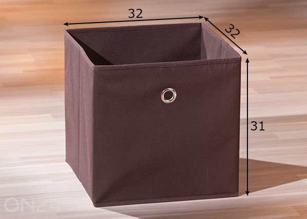 Ящик Winny 31x32x32 см, коричневый размеры