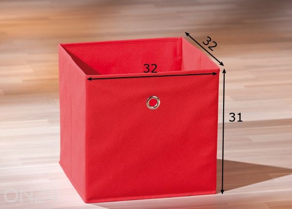 Ящик Winny 31x32x32 см, красный размеры