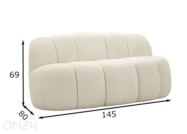 2-местный диван Ball размеры