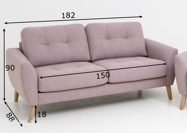 2,5-местный диван Marta размеры