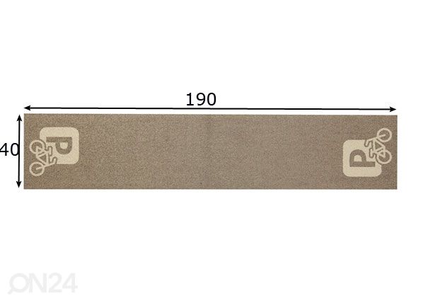 c Bike Parking taupe 40x190 см размеры
