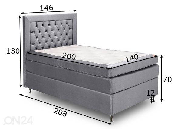 Comfort кровать Hypnos Hemera 140x200 cm размеры