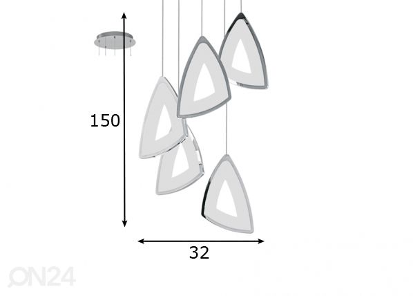 Eglo подвесной светильник Amonde LED размеры