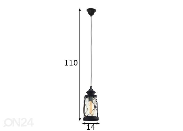Eglo подвесной светильник Bradford размеры
