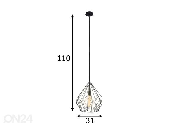 Eglo подвесной светильник Carlton размеры