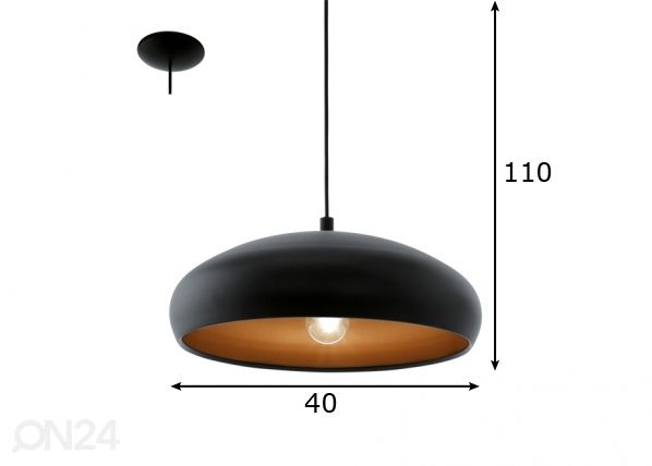 Eglo подвесной светильник Mogano 1 размеры
