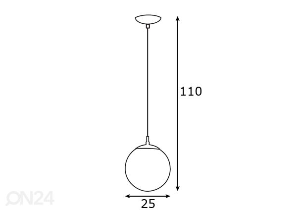 Eglo подвесной светильник Rondo Ø25 см размеры