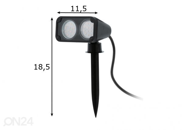 Eglo садовый LED светильник Nema 1 размеры
