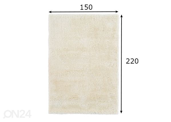 Kовер 150x220 см, белый размеры