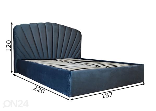 Kровать Eva 160x200 см размеры