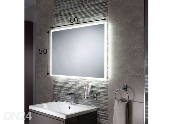LED зеркало Glimmer 60x50 см размеры
