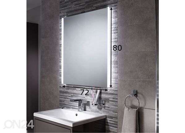 LED зеркало Lucia 72x80 см размеры