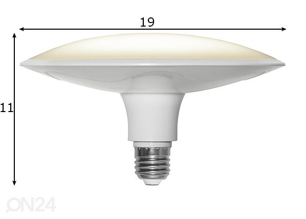 LED лампочка E27 25 Вт размеры