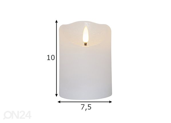 LED свеча Flamme Rustic размеры