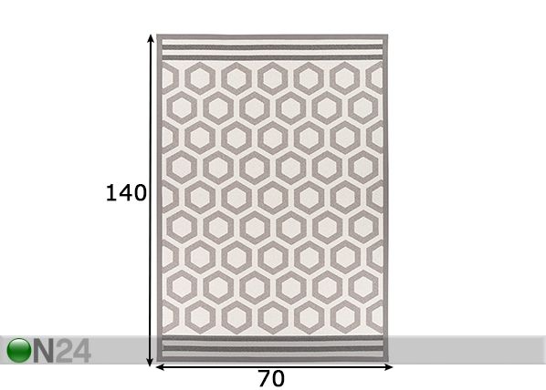 Narma newWeave® ковер букле Oore beige 70x140 cm размеры