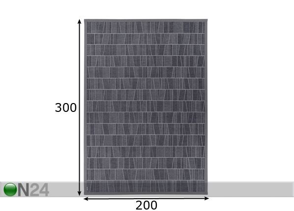 Narma newWeave® шенилловый ковер Kursi grey 200x300 cm размеры