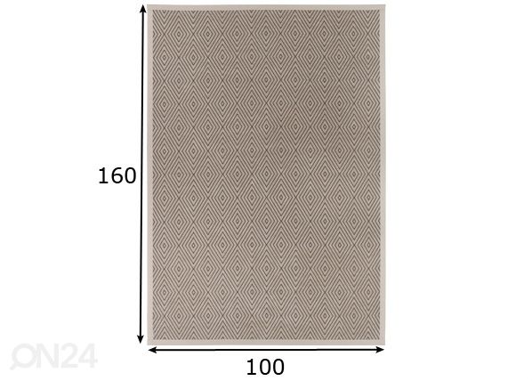 Narma smartWeave® ковер Kalana beige 100x160 см размеры