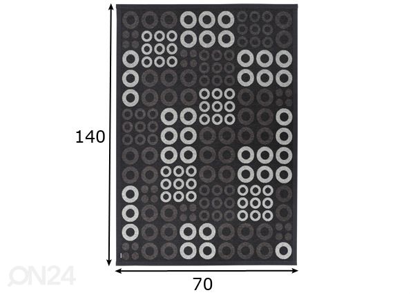 Narma smartWeave® ковер Kupu carbon 70x140 см размеры