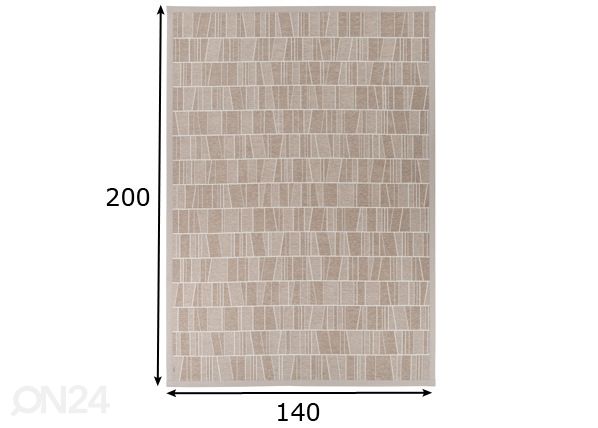 Narma smartWeave® ковер Kursi beige 140x200 см размеры