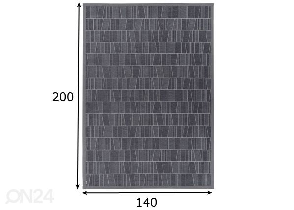 Narma smartWeave® ковер Kursi grey 140x200 см размеры