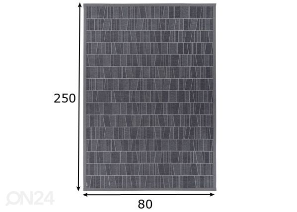 Narma smartWeave® ковер Kursi grey 80x250 см размеры