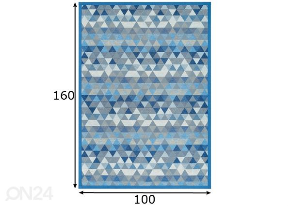 Narma smartWeave® ковер Luke blue 100x160 см размеры