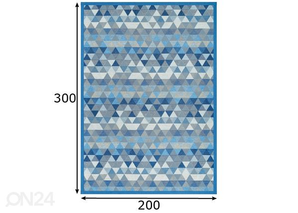 Narma smartWeave® ковер Luke blue 200x300 см размеры