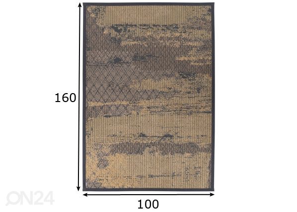 Narma smartWeave® ковер Nehatu gold 100x160 см размеры