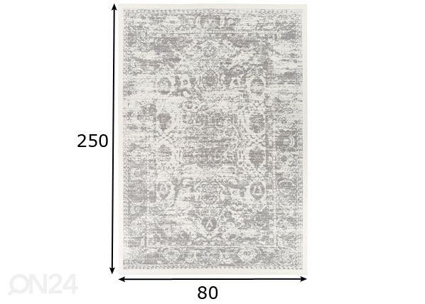 Narma smartWeave® ковер Palmse white 80x250 см размеры