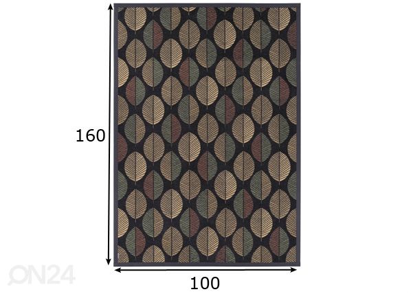 Narma smartWeave® ковер Pärna carbon 100x160 см размеры