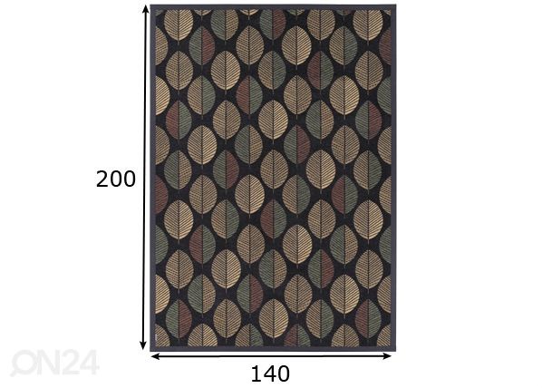 Narma smartWeave® ковер Pärna carbon 140x200 см размеры