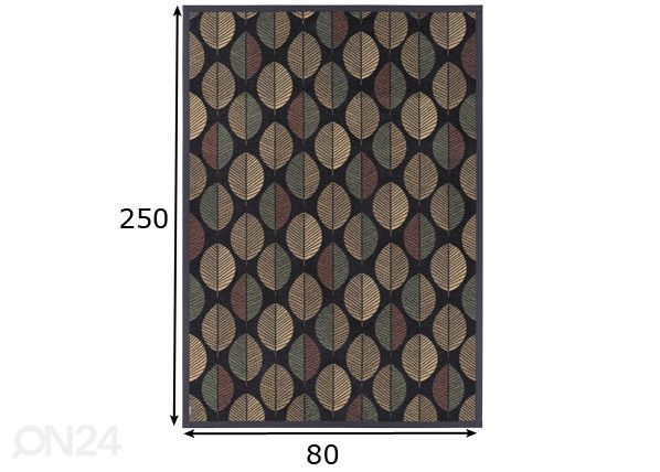 Narma smartWeave® ковер Pärna carbon 80x250 см размеры