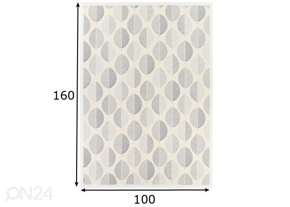 Narma smartWeave® ковер Pärna white 100x160 см размеры