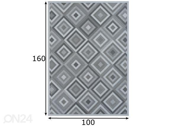 Narma smartWeave® ковер Tahula silver 100x160 см размеры