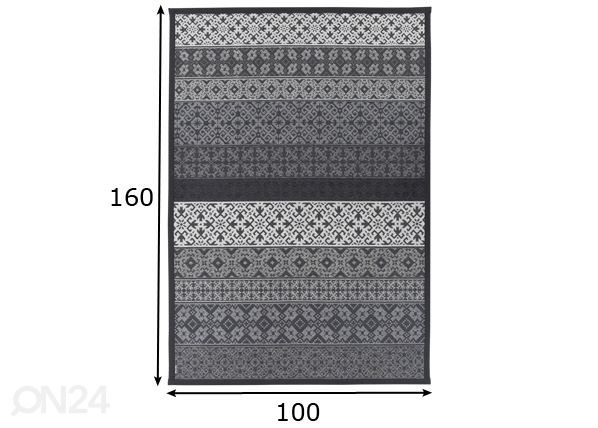 Narma smartWeave® ковер Tidriku grey 100x160 см размеры