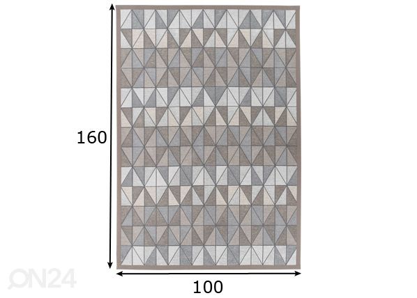 Narma smartWeave® ковер Treski linen 100x160 см размеры