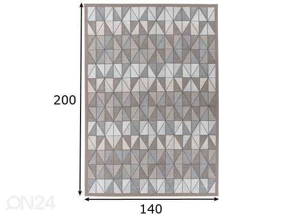 Narma smartWeave® ковер Treski linen 140x200 см размеры