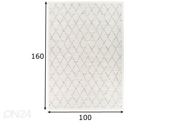 Narma smartWeave® ковер Vao white 100x160 см размеры