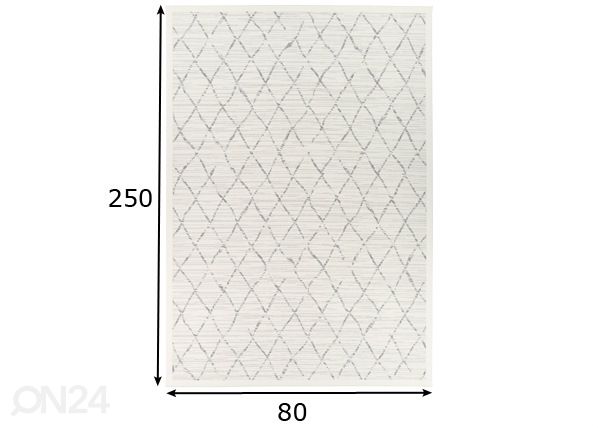 Narma smartWeave® ковер Vao white 80x250 см размеры