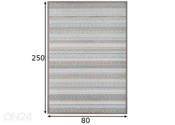 Narma smartWeave® TWIN ковер Ridala linen 80x250 см размеры