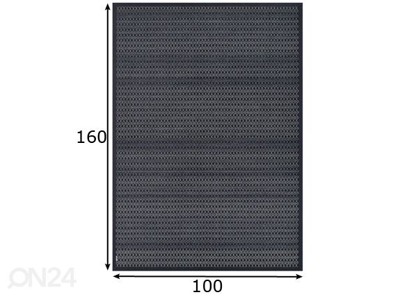 Narma smartWeave® TWIN ковер Tsirgu carbon 100x160 см размеры